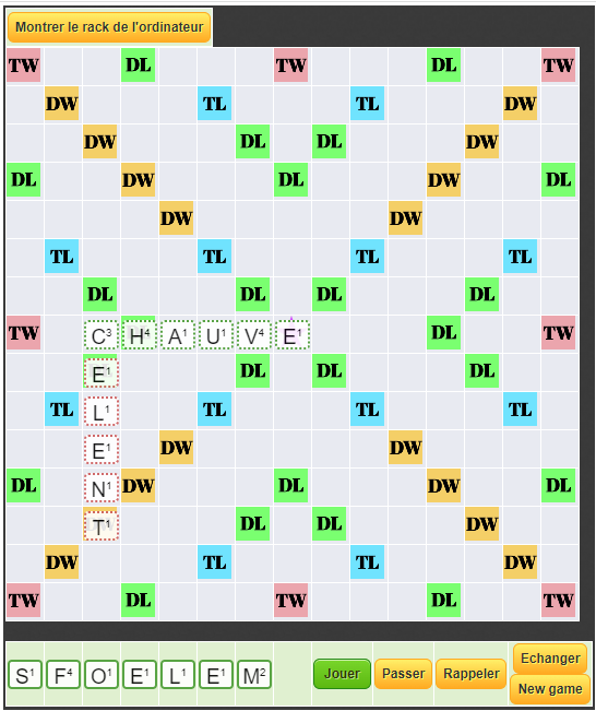 Word with fun, free online Scrabble game, with a up to date Scrabble dictionnary